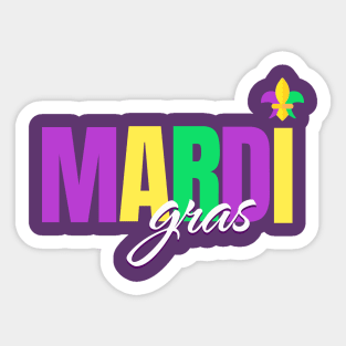 Mardi Gras 2024 shirt Sticker